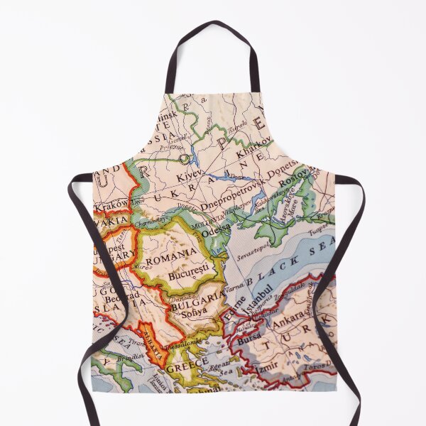 Item preview, Old Vintage European Country Map designed and sold by WanderingLife.
