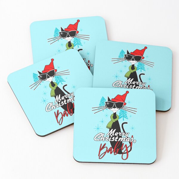 Item preview, Cool Cat Rocks Christmas designed and sold by RoGoArt.