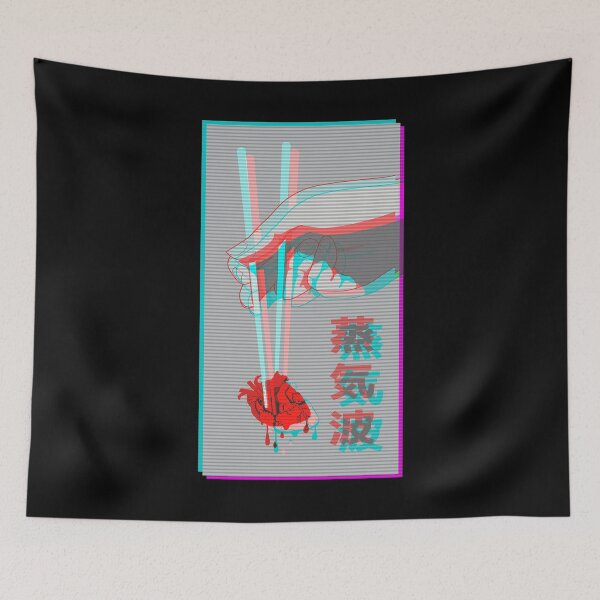 Item preview, 90s Japanese Aesthetic Vaporwave EBoy with Glitch Heart design designed and sold by D-C-Designs.