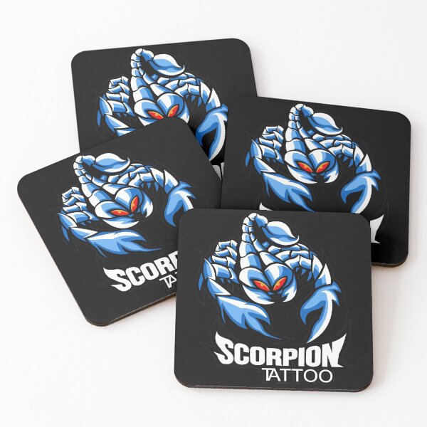 Item preview, ฺBlue Scorpion Tattoo designed and sold by I'm  Redz.