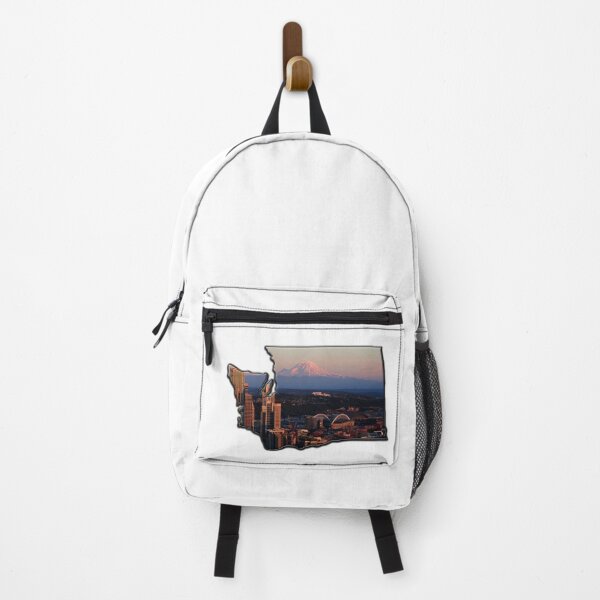 Item preview, Shape of Washington State filled with color photograph of The City of Seattle designed and sold by SouthShorePics.