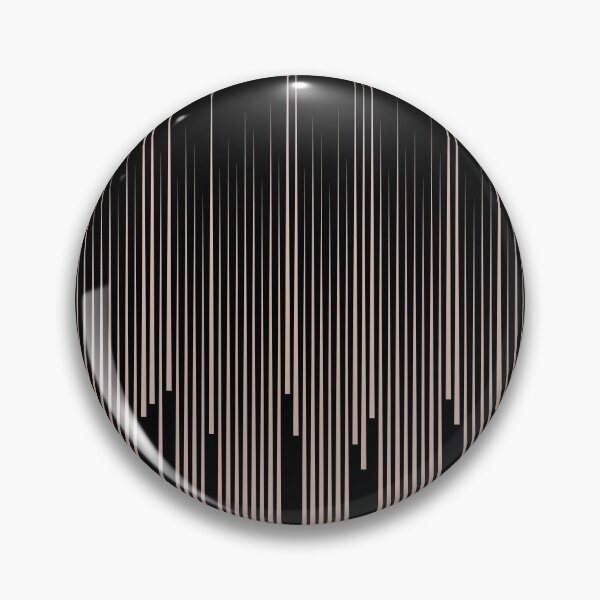 Item preview, Pink and Black Frequency Stripes Line Art Pattern Pairs Valspar 2022 Color of the Year Sunset Curtains 1007-10B - Color Trends designed and sold by ColorOfTheYears.