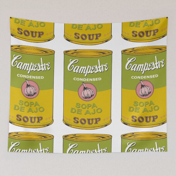 Item preview, Spanish Andy Warhol soups - Sopas Campestre - Sopa de Ajo designed and sold by Groenendijk.