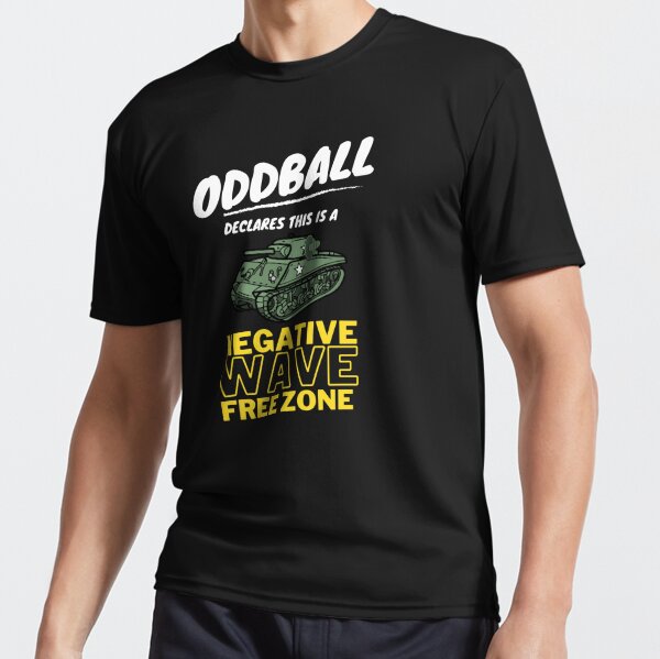 Sgt Oddball Negative Wave Free Zone Active T-Shirt for Sale by