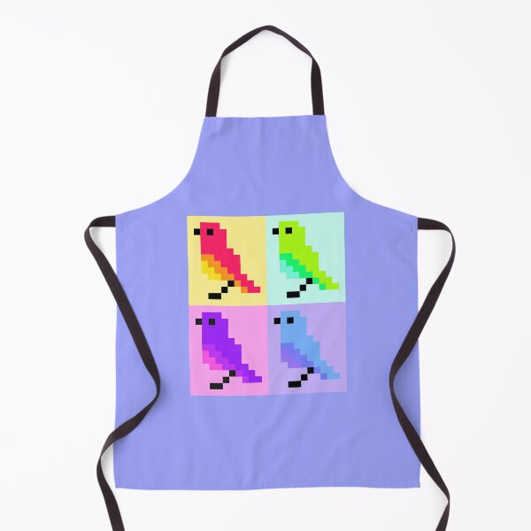 Item preview, Wee Rainbow Colored Pixel Birds designed and sold by rin3d .