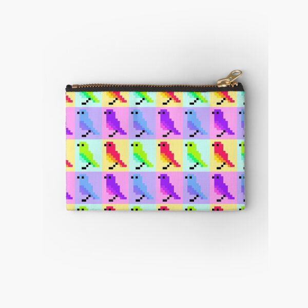 Item preview, Wee Rainbow Colored Pixel Birds designed and sold by rin3d .