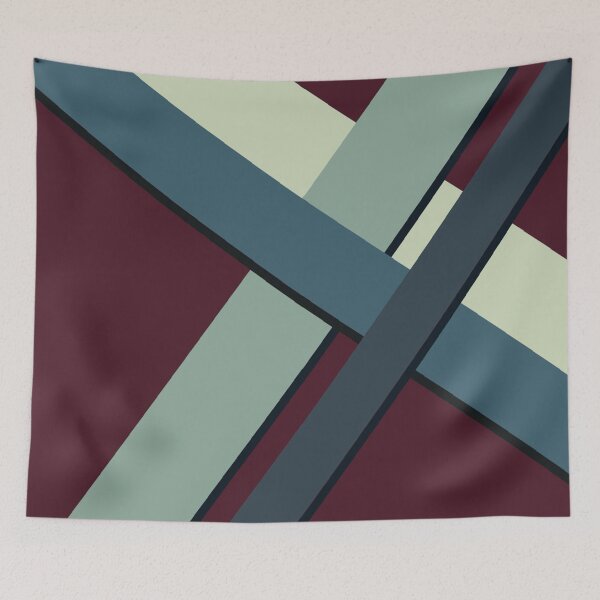 Item preview,  Decorative Teal and Maroon Stripes designed and sold by FantasySkyArt.