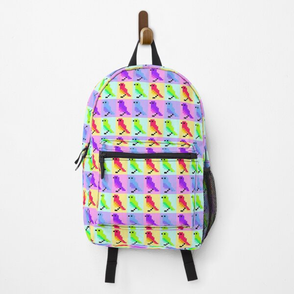 Item preview, Wee Rainbow Colored Pixel Birds designed and sold by rin3d .