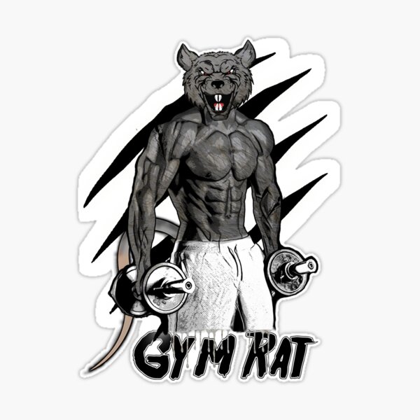 Gym Rat Sticker for Sale by American Artist