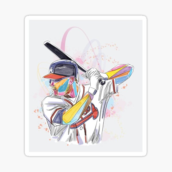 Freddie Freeman in Action Sticker for Sale by DadSports