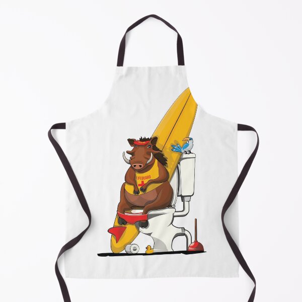 Item preview, Warthog on the Toilet, funny animal safari bathroom joke designed and sold by Wyattdesign.