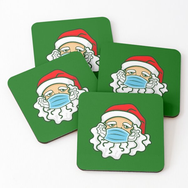 Item preview, covid christmas face mask santa claus beard designed and sold by Gossip Rag.