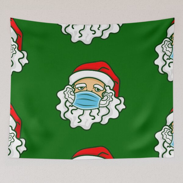 Item preview, covid christmas face mask santa claus beard designed and sold by Gossip Rag.
