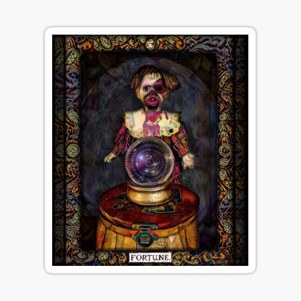 Item preview, Tarot Fortune Teller | Creepy Doll | Grimoire Tarot | Occult Divination | TM11 designed and sold by triciakitty.