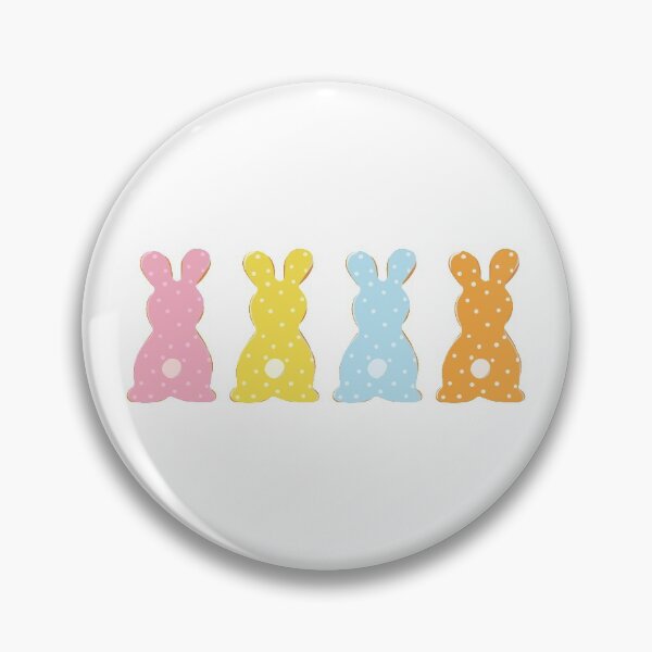 Item preview, colored easter bunnies, pack of four designed and sold by dreamykoala.
