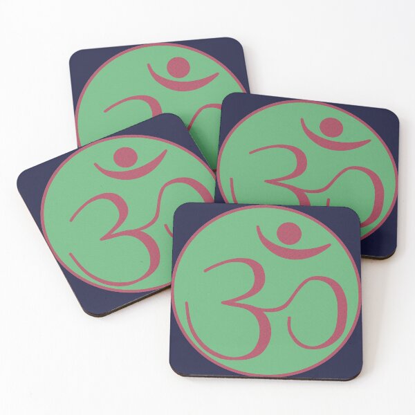 Item preview, OM Logo - Red on Green designed and sold by Fractal Journeys, etc. .