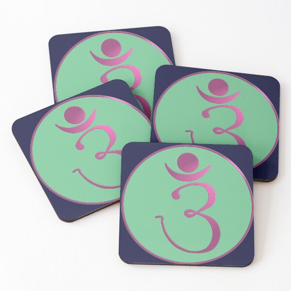 Item preview, OM Logo - Purple on Green designed and sold by Fractal Journeys, etc. .