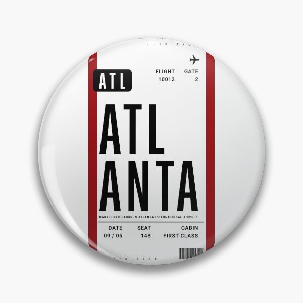 Item preview, Atlanta Plane Ticket Flight Boarding Pass designed and sold by ind3finite.