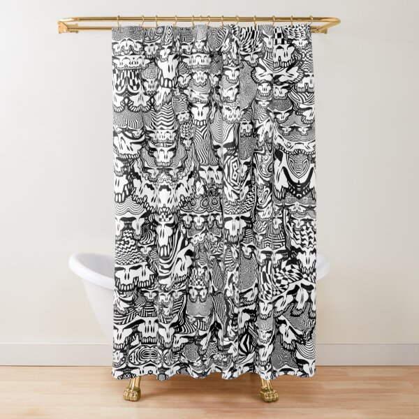 Steal Your Optical Shower Curtain