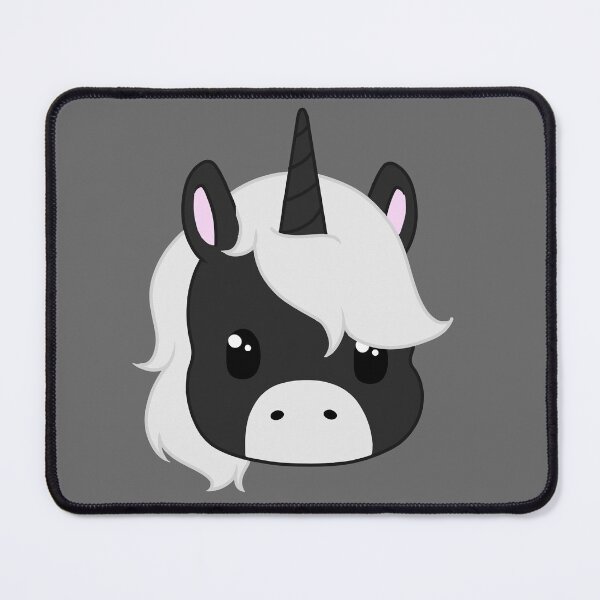 Item preview, kawaii black and white unicorn designed and sold by EveryCuteThings.