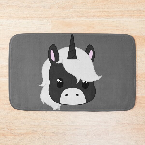 Item preview, kawaii black and white unicorn designed and sold by EveryCuteThings.