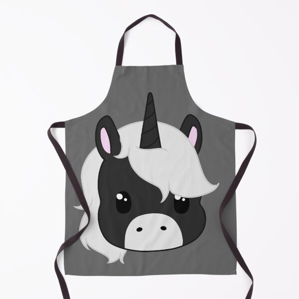Item preview, kawaii black and white unicorn designed and sold by EveryCuteThings.