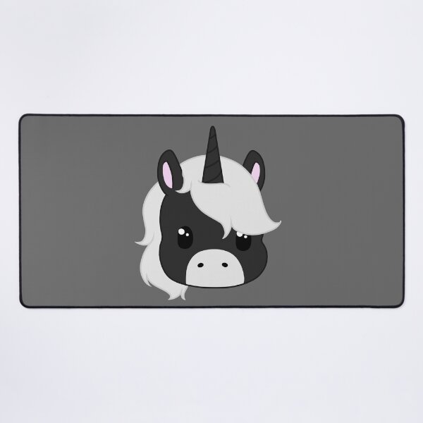 Item preview, kawaii black and white unicorn designed and sold by EveryCuteThings.