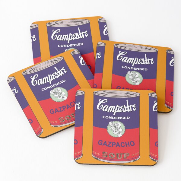 Item preview, Spanish Andy Warhol soups - Sopas Campestre - Gaspacho (with background) designed and sold by Groenendijk.