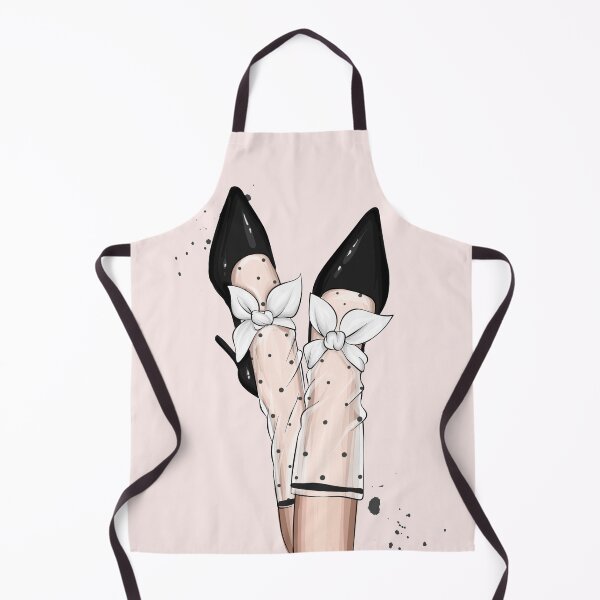 Artikelvorschau, Polkadot Strumpf und High Heels Modezeichnung entworfen und verkauft von Dollfacedesign.