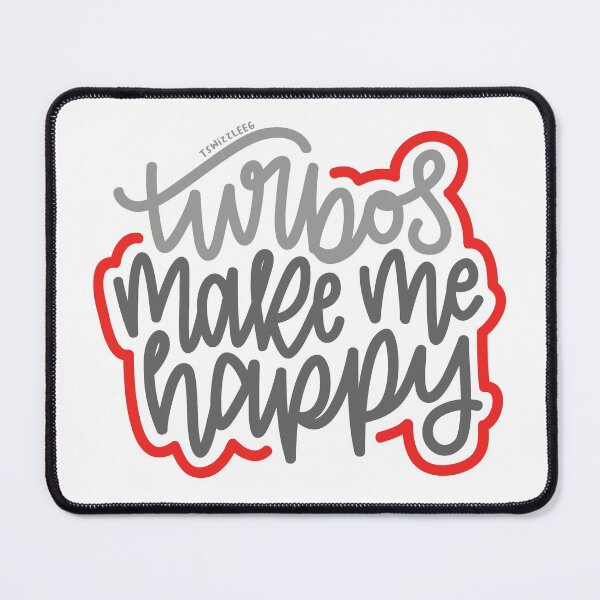 Item preview, Turbos Make Me Happy - Gray / Red designed and sold by TswizzleEG.