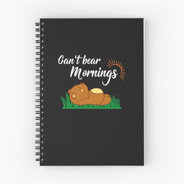 Item preview, Cant bear Mornings- Funny  designed and sold by Rainbow Designs.
