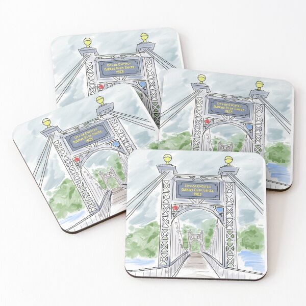 Item preview, Queens Park Suspension Bridge, Chester designed and sold by evelynwinters.