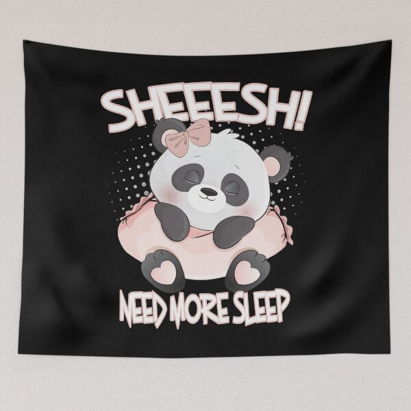 Item preview, Cute Animal Friendly Panda / Need More Sleep designed and sold by KC1max.