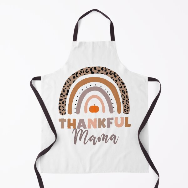 Item preview, Thankful MAMA Thanksgiving Pumpkin with cute leopard print rainbow designed and sold by Rabbitti.