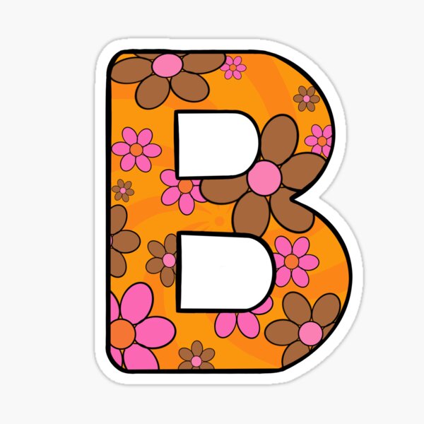 "Letter B Initial" Sticker For Sale By Lbuono17 | Redbubble