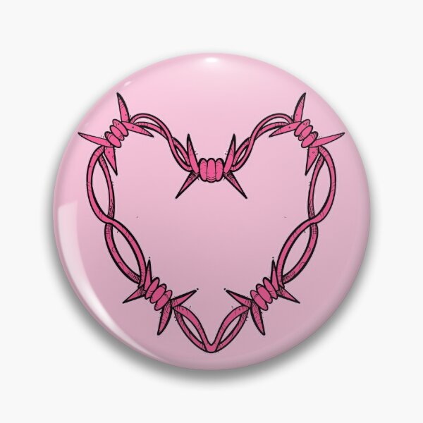 Item preview, Pink barbed wire heart designed and sold by weilertsen.