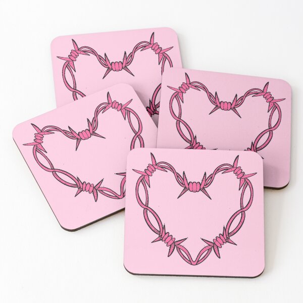Item preview, Pink barbed wire heart designed and sold by weilertsen.