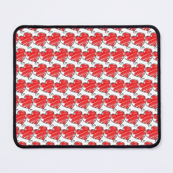 Item preview, Hand-Drawn Hearts Pattern designed and sold by RafaelLima7.