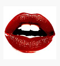 Rote Lippen Fotodruck