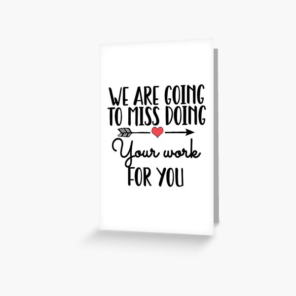 Coworker Goodbye Greeting Card