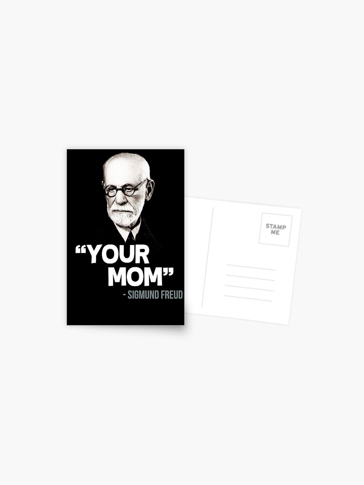 Carte Postale Ta Maman Citation De Sigmund Freud Par Gilbertop Redbubble