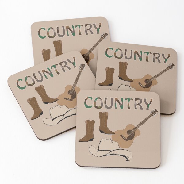 Item preview, Country, Design, cowboy, cowgirl, boots, guitar, hat designed and sold by Sandra O'Toole.