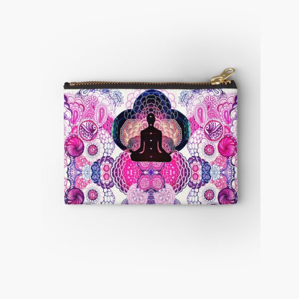 Item preview, Spiritual chakra meditation mendala pattern (pink) designed and sold by violenxe.