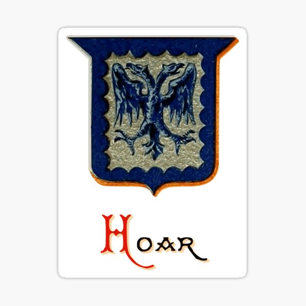 Item preview, Hoar Family Coat of Arms designed and sold by Heraldica.