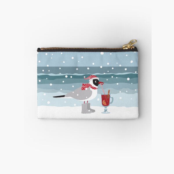 Item preview, Christmas seagull with mulled wine by the sea in snow designed and sold by Darina Gulbina.