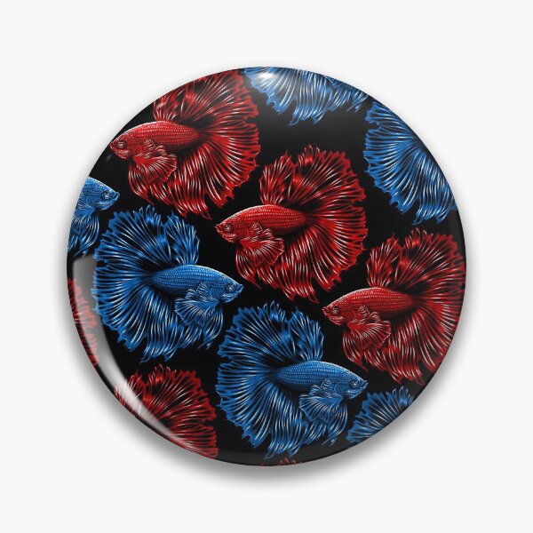Item preview, Betta fish pattern designed and sold by albertocubatas.