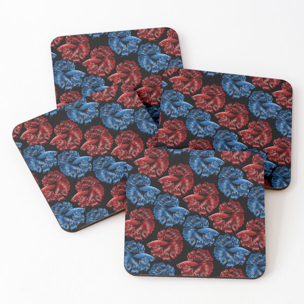 Item preview, Betta fish pattern designed and sold by albertocubatas.