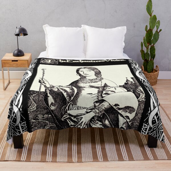 Item preview, ARTHURIAN LEGENDS,THE ENCHANTRESS VIVIEN In Black and White designed and sold by BulganLumini.