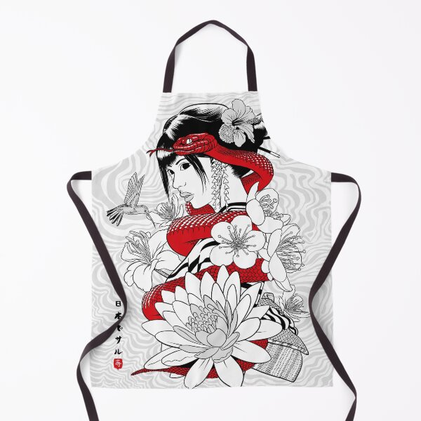 Item preview, Snake and Colibri with Geisha designed and sold by albertocubatas.