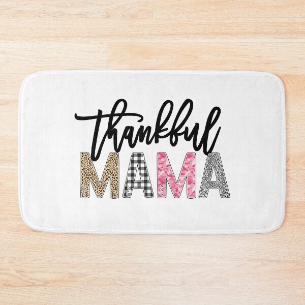 Item preview, Thankful MAMA cute leopard print, plaid and camo prints designed and sold by Rabbitti.